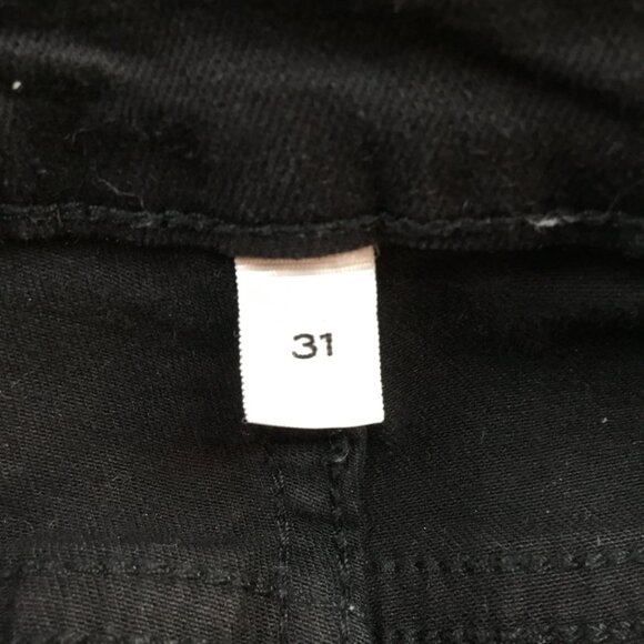Frame Le High Flare Womens 31 Jeans Black Cotton Blend - Picture 13 of 16